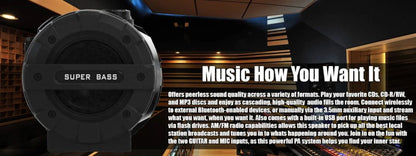Naxa MP3 & CD Bass Reflex Boombox & PA System with Bluetooth (NPB-262)